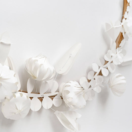 Engblomster stor - Hvit