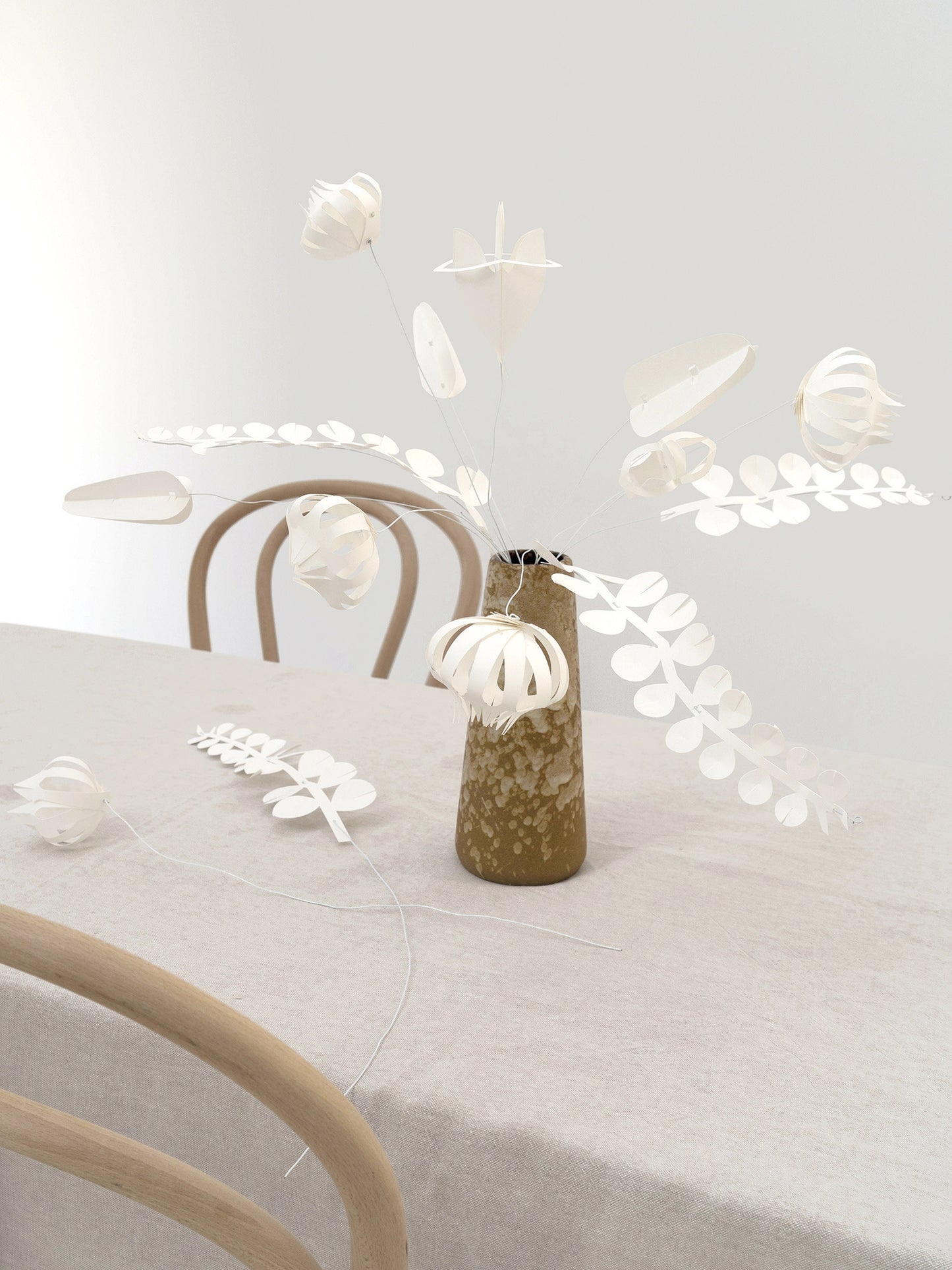 Engblomster stor - Hvit