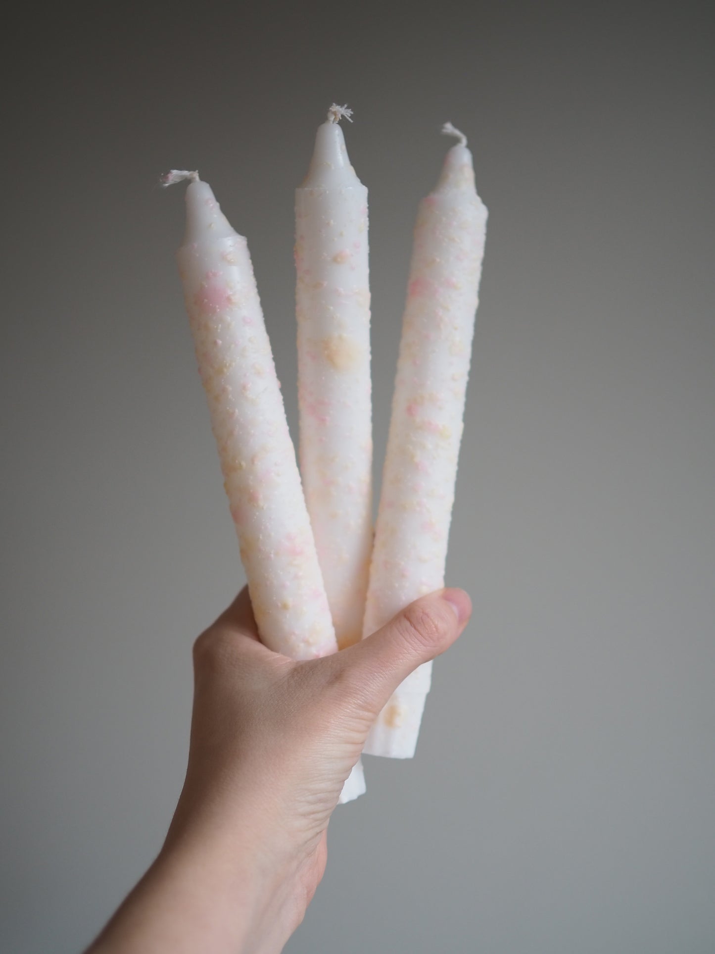 Lys - rosa og gul splash 1.stk