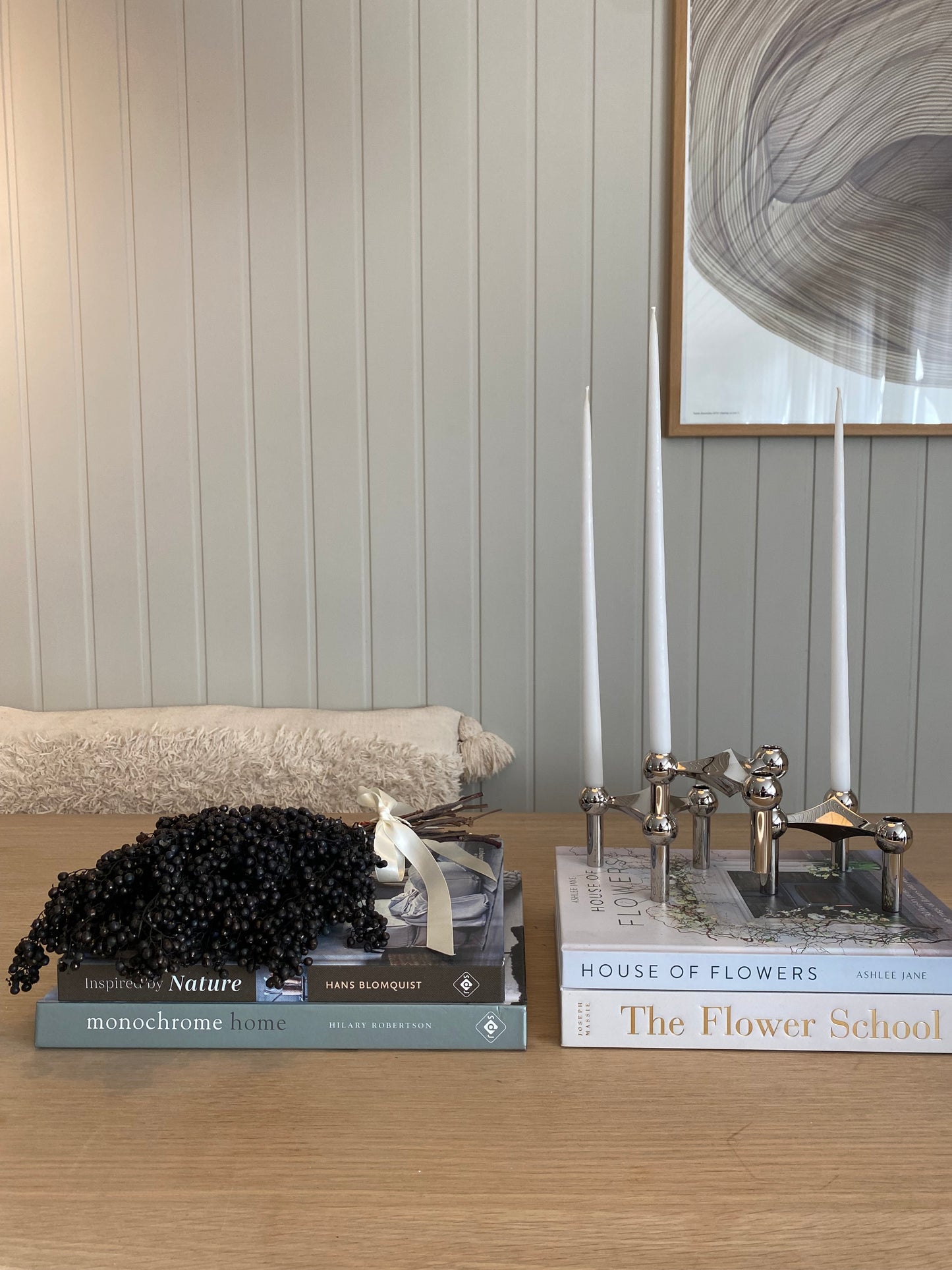 Bunt med svart tørket pepper