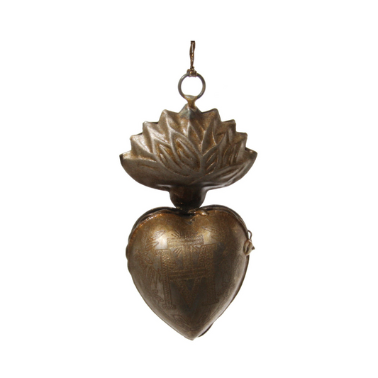 Antikk hjerte - Juletrepynt