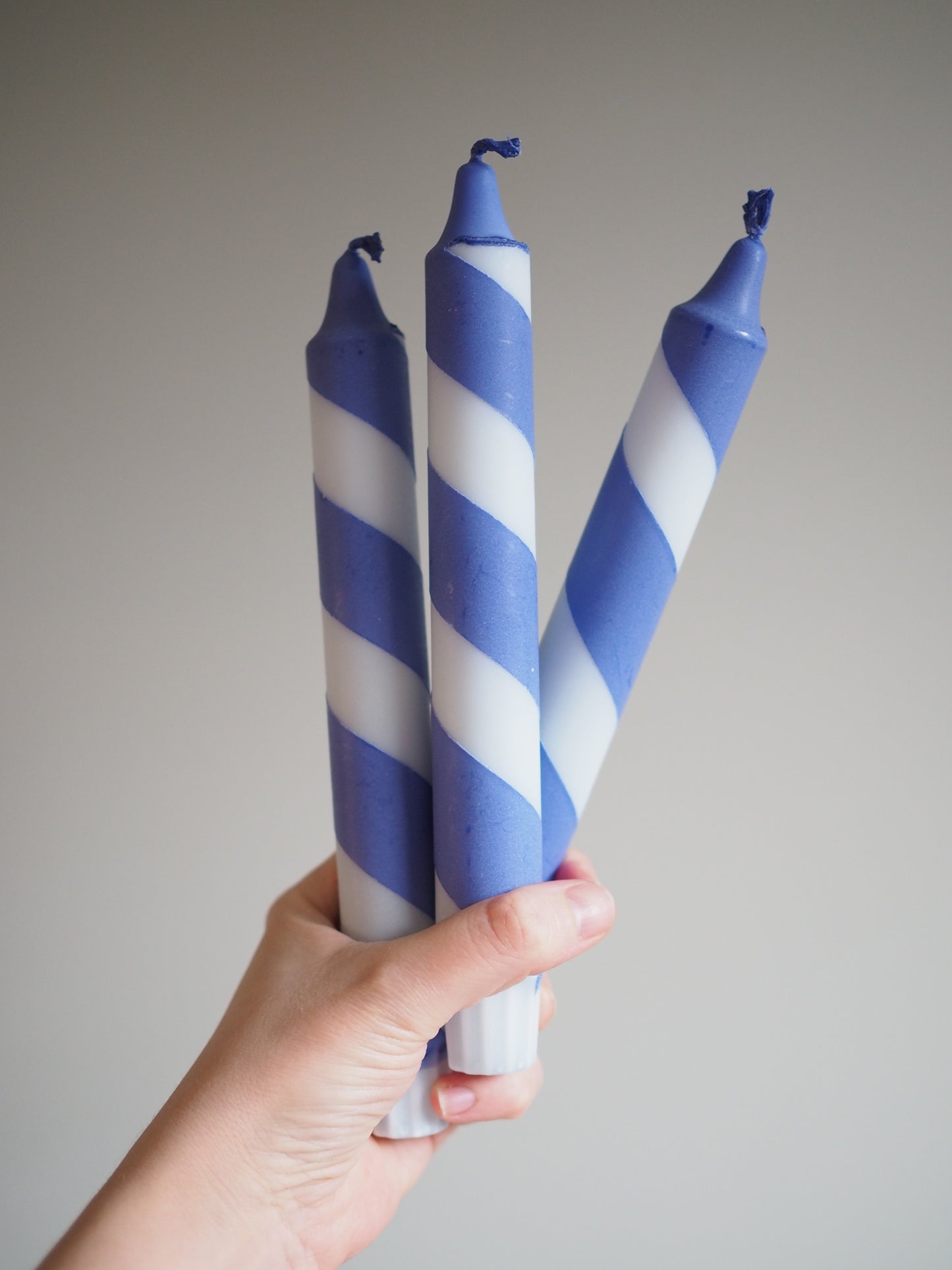 Lys - swirl blå 1.stk