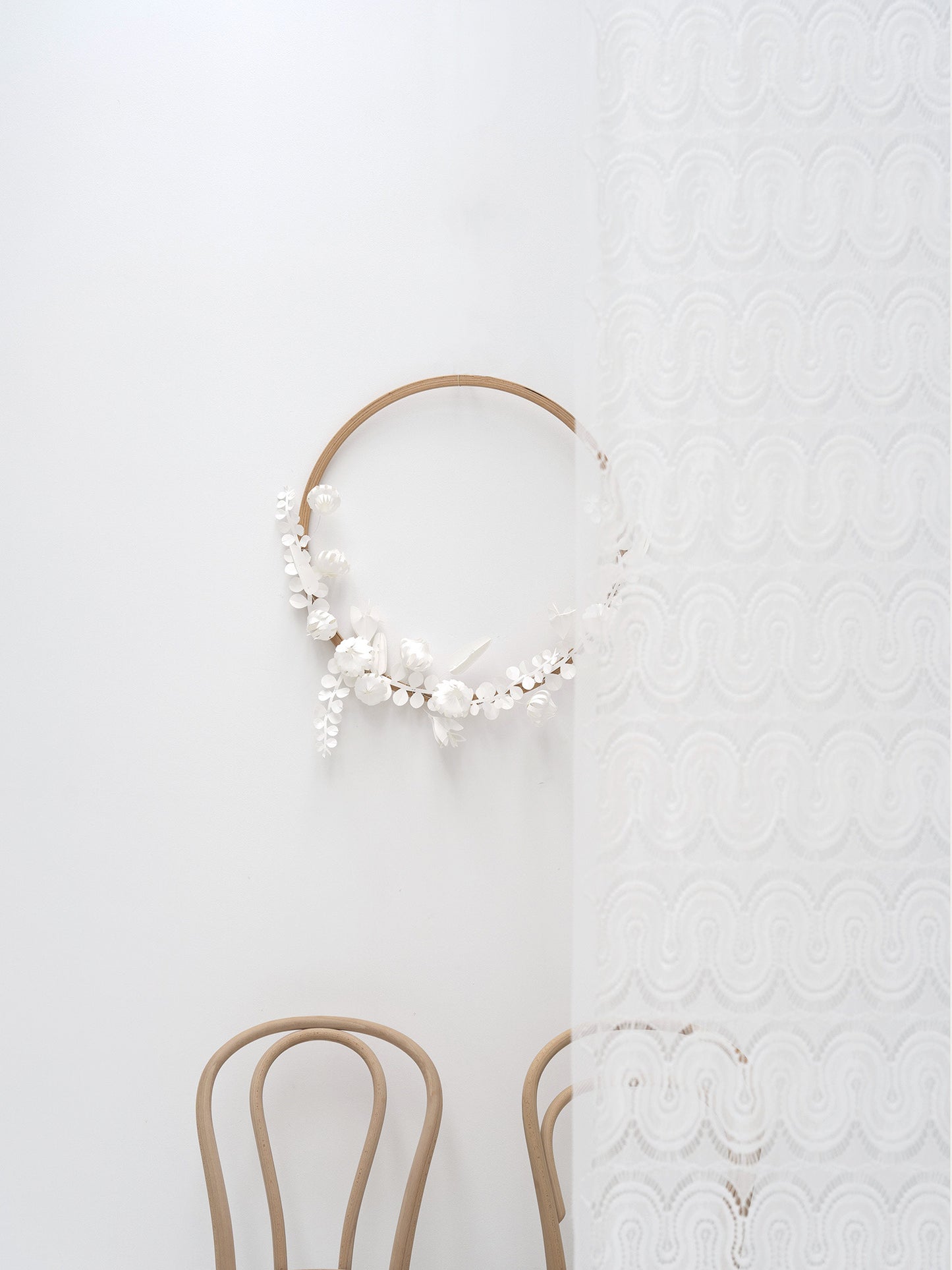 Engblomster stor - Hvit