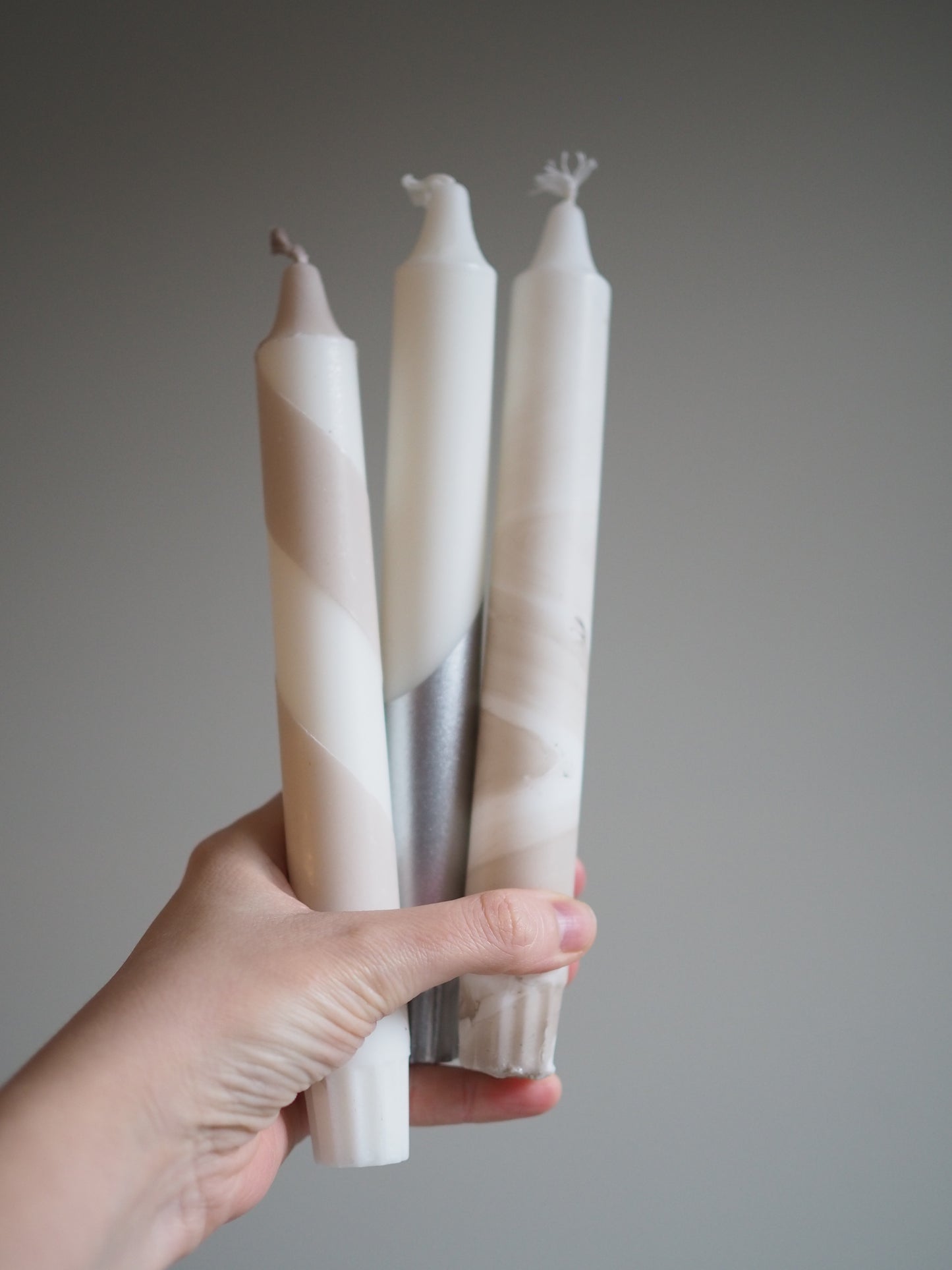 Lys -hvit og sølv 1.stk