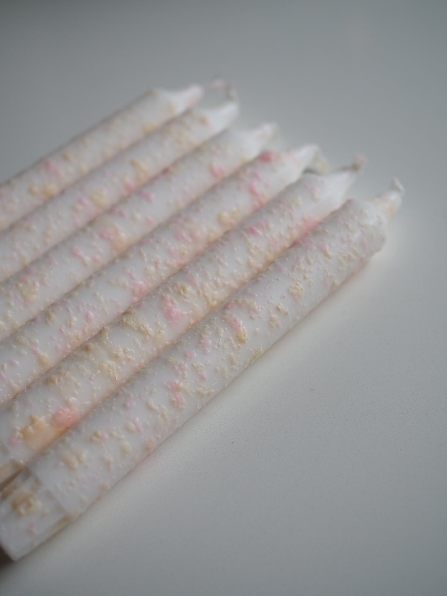 Lys - rosa og gul splash 1.stk