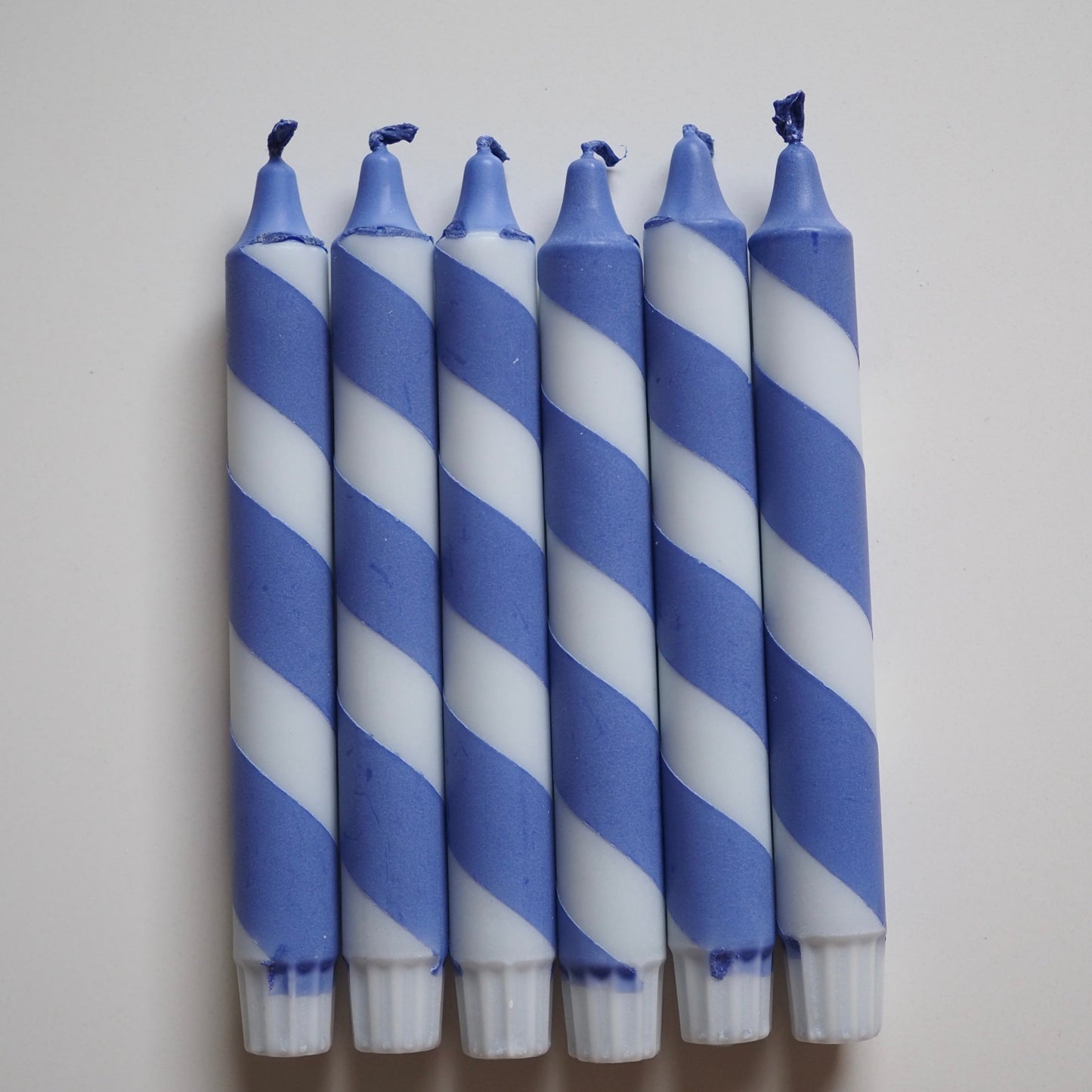 Lys - swirl blå 1.stk