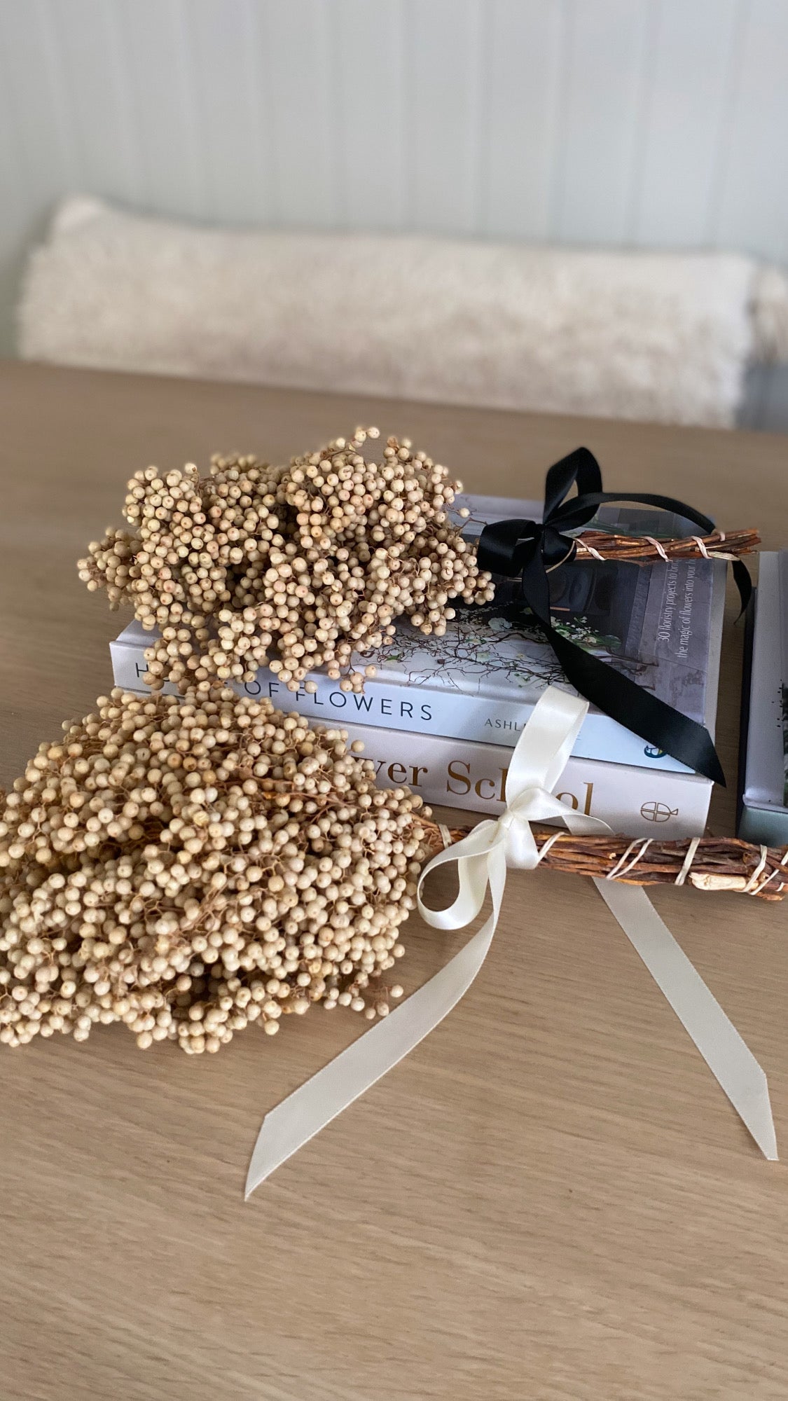 Bunt med bleket tørket pepper