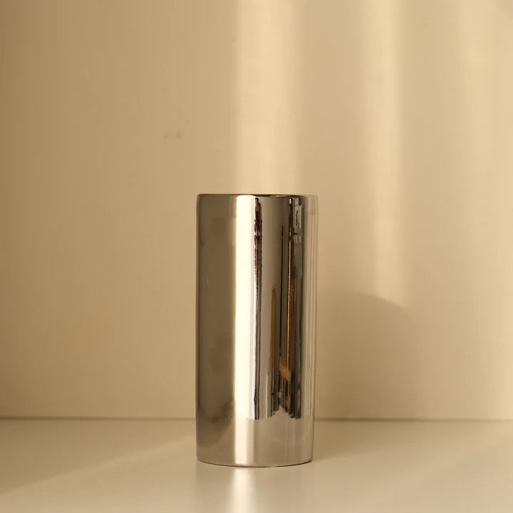 Electroplating Ceramic Vase - Sølv