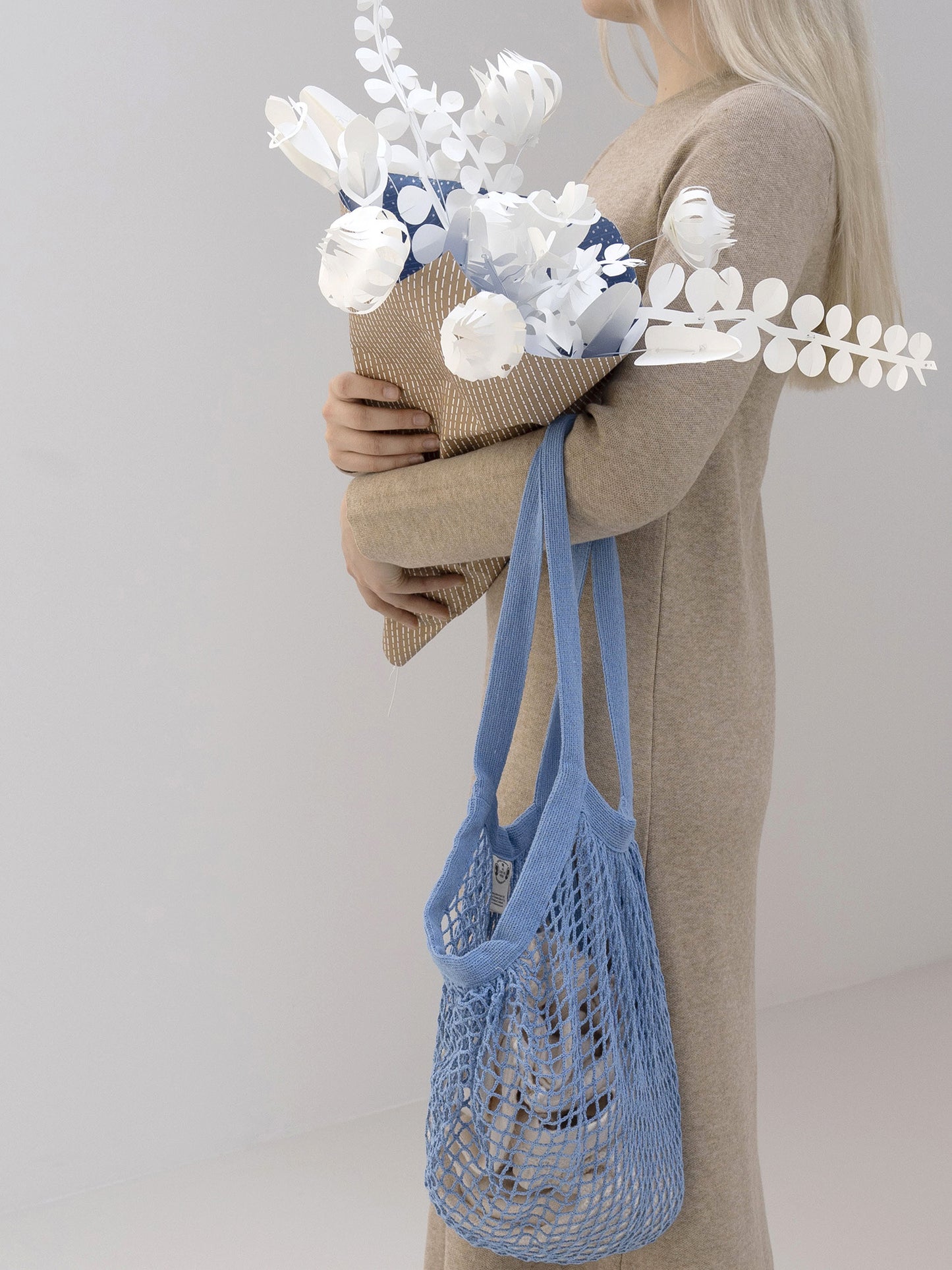 Engblomster stor - Hvit